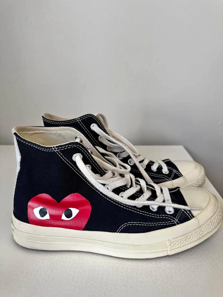 Comme Des Garcons Chuck Taylor Hi Top Sneakers