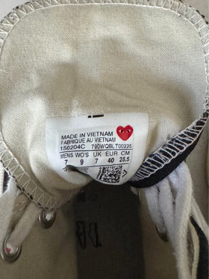 Comme Des Garcons Chuck Taylor Hi Top Sneakers - photo 2