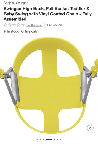 Toddler Swing - Rust-Proof & Comfortable for Small Kids - photo 5