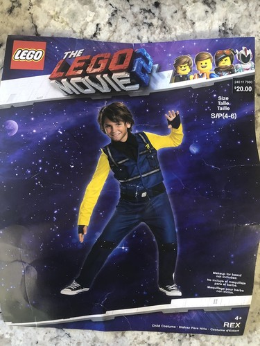 Halloween Costume, The Lego Movie 2 - Rex Boys Child Halloween C - photo 3