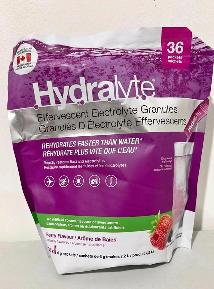 NEW HydraLyte Electrolyte Powder Packets - Berry (36 Pack)