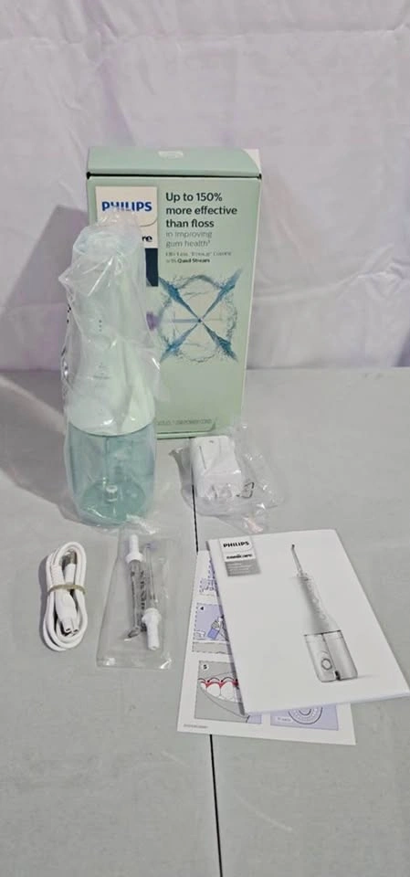 NEW Philips Sonicare Power Flosser 3000 Cordless - Mint Green