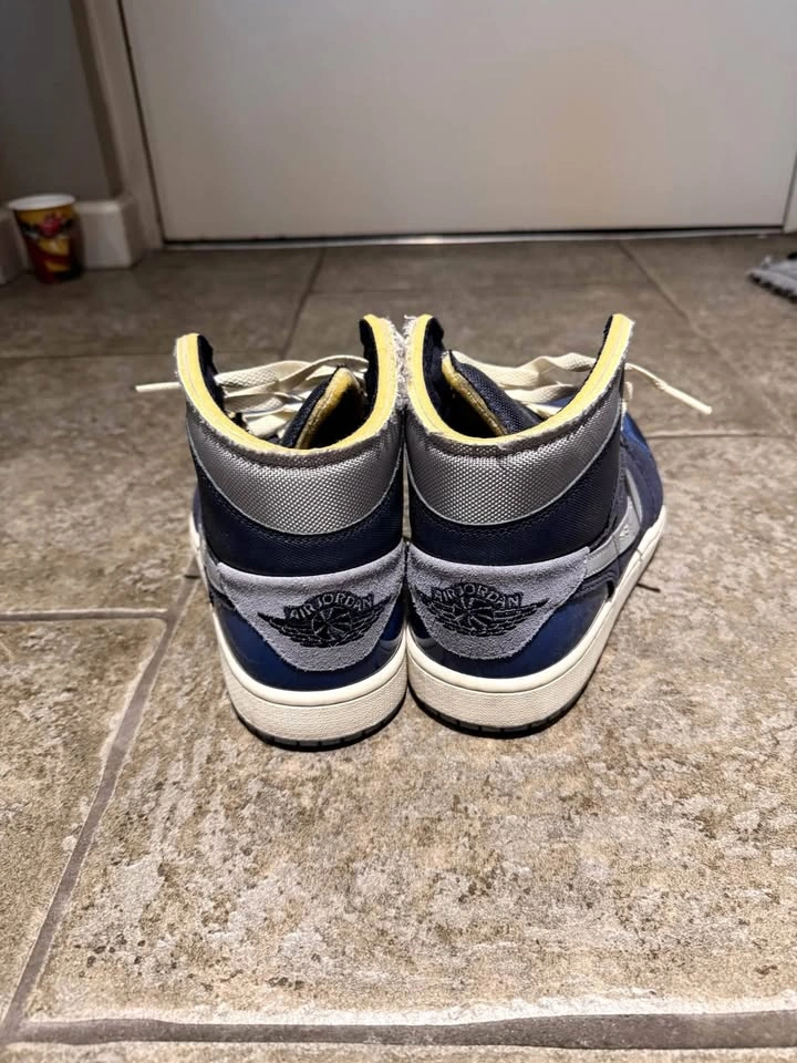 Air Jordan 1 Mid SE Craft Obsidian French Blue - Men's Size 10 - photo 2