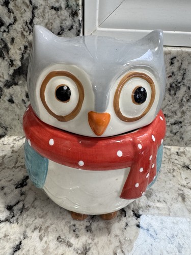 Holiday Cookie Jar Owl