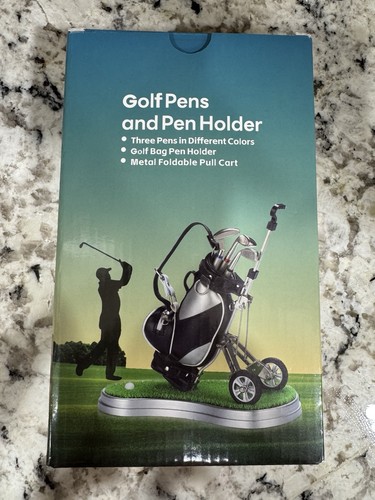 ⛳ 10LOL Golf Pens and Pen Holder Set – Novelty Desk Gift