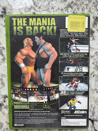 Xbox Game Legends Of Wrestling - photo 2