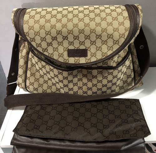 Gucci Diaper Bag Monogram Baby Shoulder Crossbody Canvas - photo 2