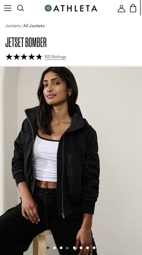 Athleta Brand New With Tags Bomber Jacket