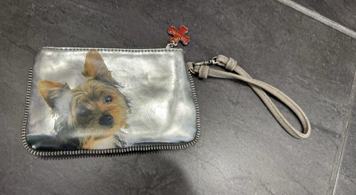 FuzzyNation Yorkie Puppy Dog 6x4" Wristlet Purse