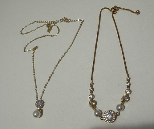 Costume Jewelry Necklace And Bracelet Gold