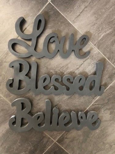 Wood wall words