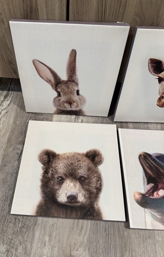 Nursery Baby Animal Canvas Pics, 12 Canvas - photo 2