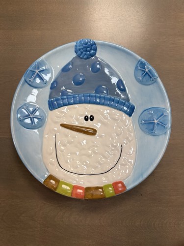 Snowman Holiday Plates 9”