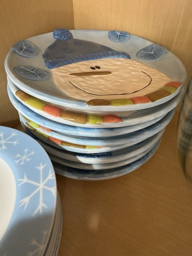 Snowman Holiday Plates 9” - photo 4
