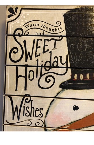 Christmas Decor Snowman Sign - photo 3