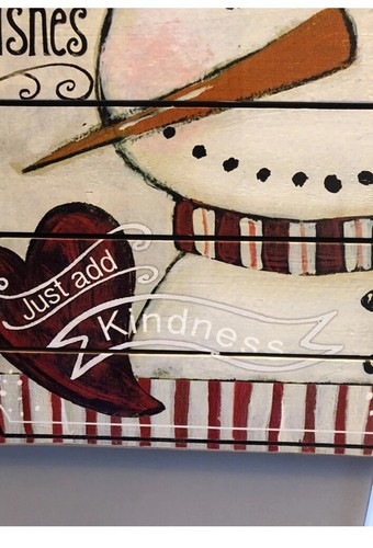 Christmas Decor Snowman Sign - photo 4