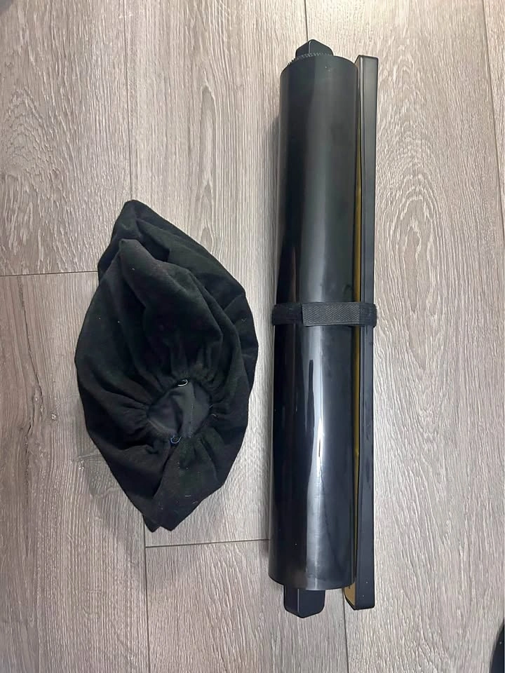 Indoor slide board with shoe cover
