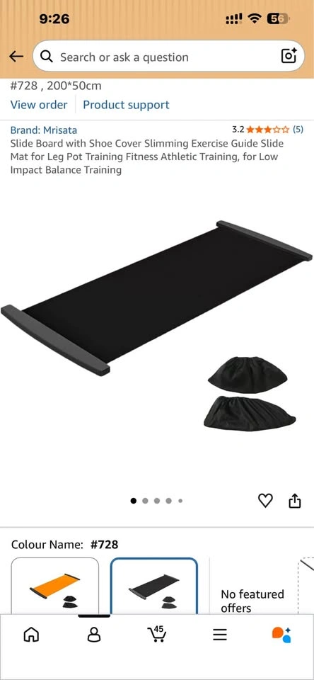 Indoor slide board with shoe cover - photo 2