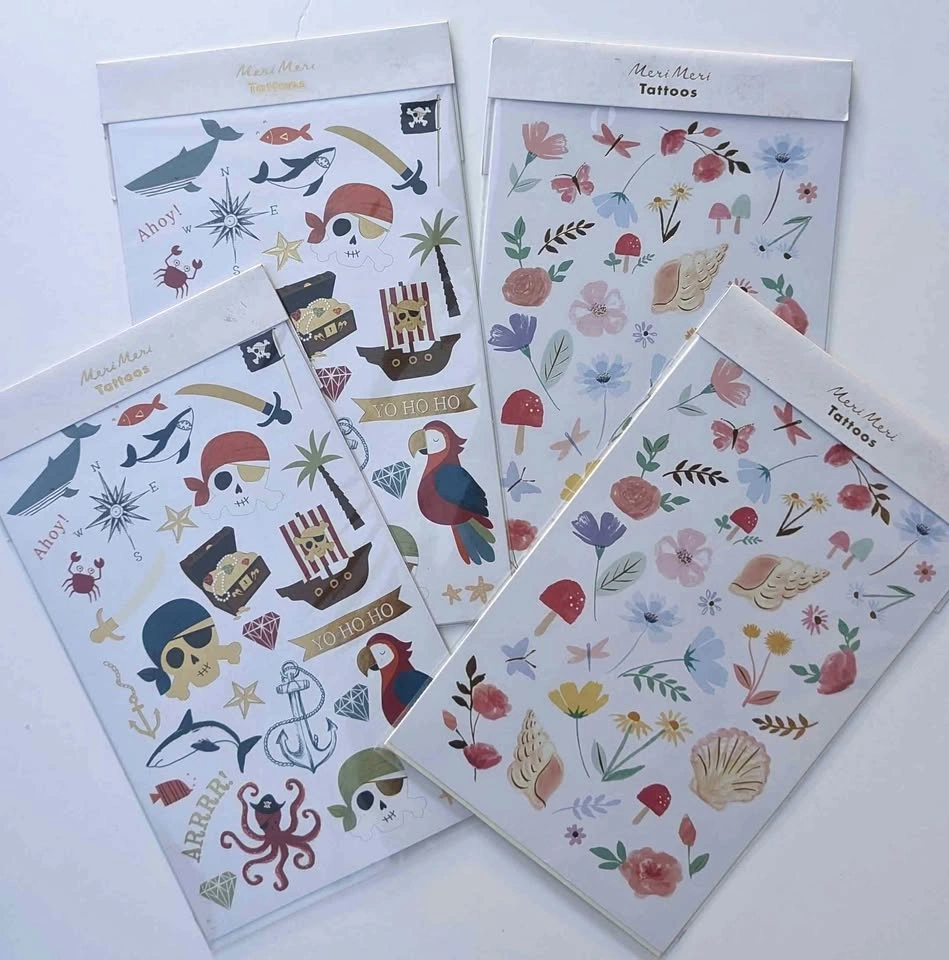 New Meri Meri Temporary Tattoos