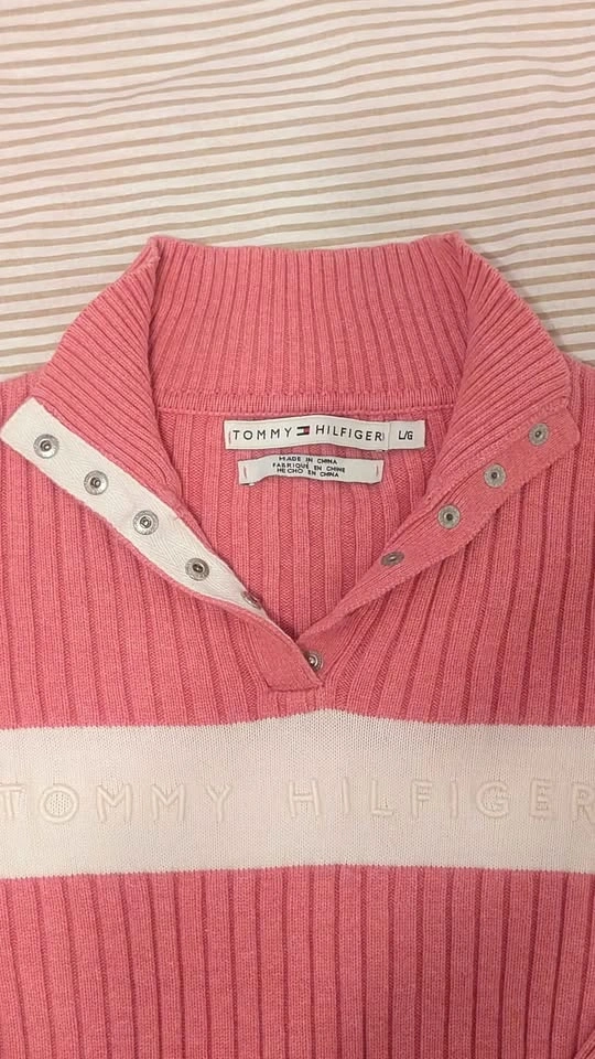 Vintage Y2K Pink Tommy Hilfiger Sweater - photo 3