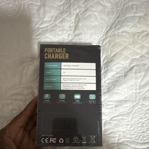 P5 50000mAh Black Portable Charger Power Bank Fast Charge Qi - photo 4