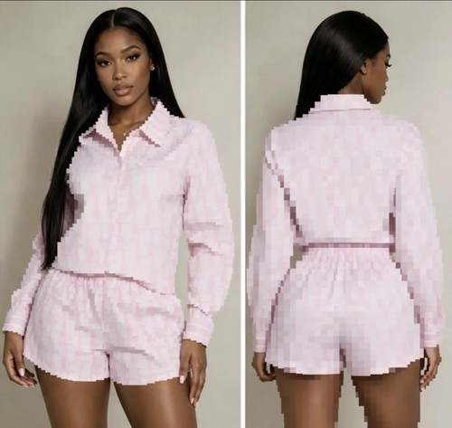 Pink and White and Black and White Checkered 2-Piece Sets