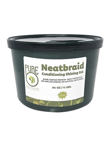 Pure Neatbraid Conditioning Shining Gel 64 oz Megahold