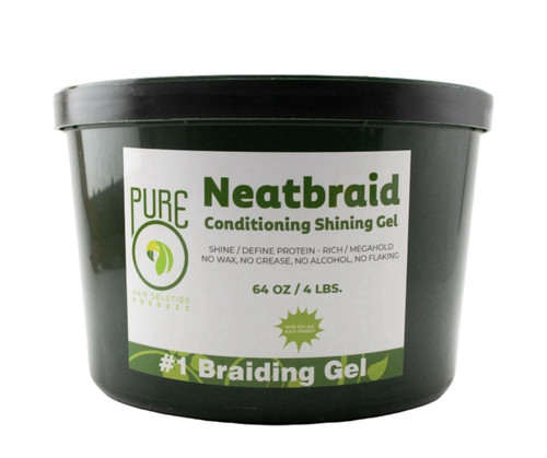 PURE Neatbraid Conditioning Shining Gel 64 oz Mega Hold