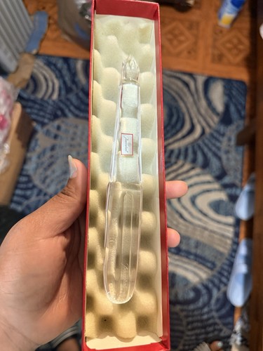 Baccarat Crystal Clear Glass Decorative Ornament in Box