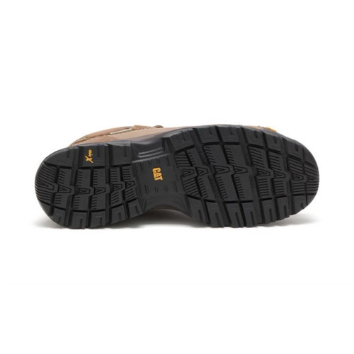 Caterpillar CAT Brown Lace-Up Work Boots with Rugged Lug Sole