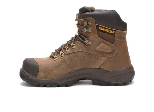 Caterpillar CAT Brown Lace-Up Work Boots with Rugged Lug Sole - photo 3