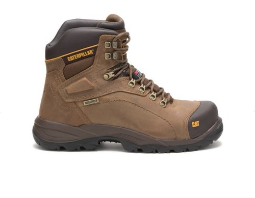Caterpillar CAT Brown Lace-Up Work Boots with Rugged Lug Sole - photo 5