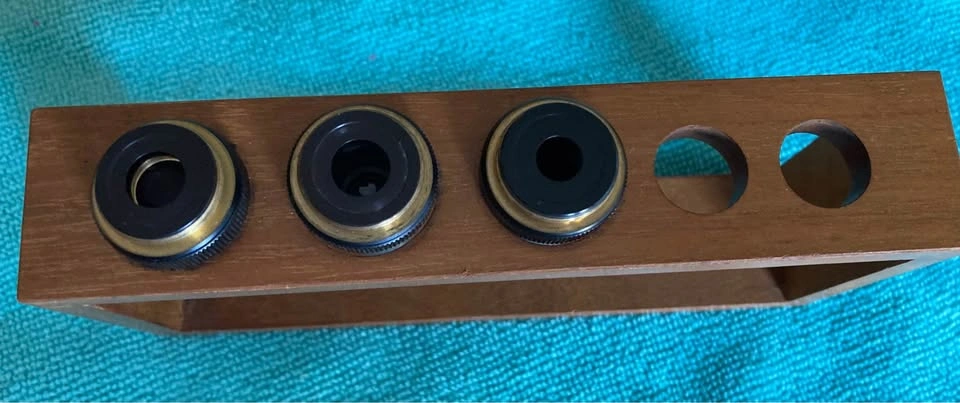 Vintage Carl Zeiss Microscope Objectives Set (40x, 10x, 2.5x) - photo 3