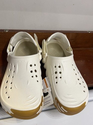 Crocs Echo Gum Ro Clog Chalk White 211675-0WV Unisex Size W8 M6