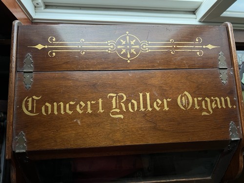 1889 Antique Working Concert Roller Organ Hand Crank w/ 6 Cobs - photo 2