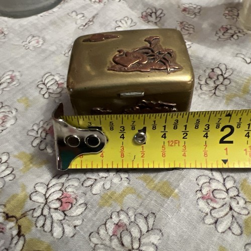 Antique Japanese Meiji mixed metal brass and copper Pill Snuff b - photo 2