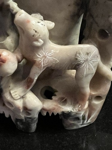 Vintage Unique Large SoapStone Carved Animal Sculpture - photo 4