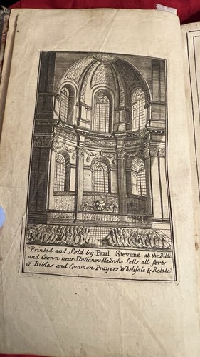 Antique 1758 The Book of Common Prayer, Sacraments, Psalms of Da - photo 3