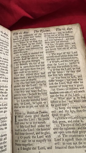 Antique 1758 The Book of Common Prayer, Sacraments, Psalms of Da - photo 5