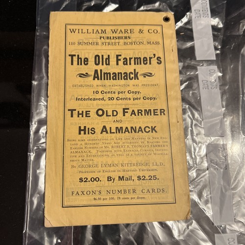 Antique 1913 Old Farmer’s Almanac No 121 Corner Rivet - photo 5