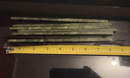 8.27 inch 100% Natural Color Jade Chopsticks (2 Pairs) - photo 2