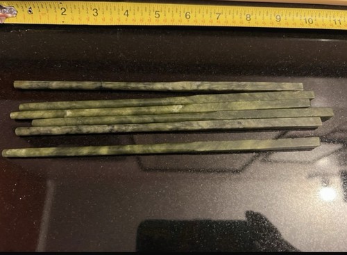 8.27 inch 100% Natural Color Jade Chopsticks (2 Pairs) - photo 3