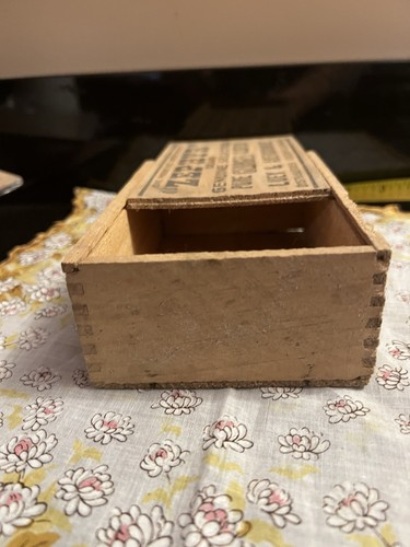 Antique Zephyr Codfish Wooden Box 1910 Luey & Abercrombie - photo 5