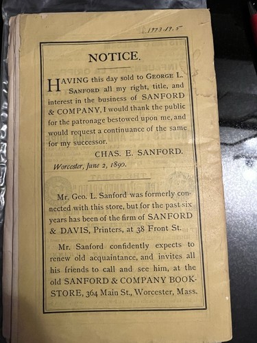 1891 Old Farmers Almanac Robert B Thomas No 99 Antique - photo 4