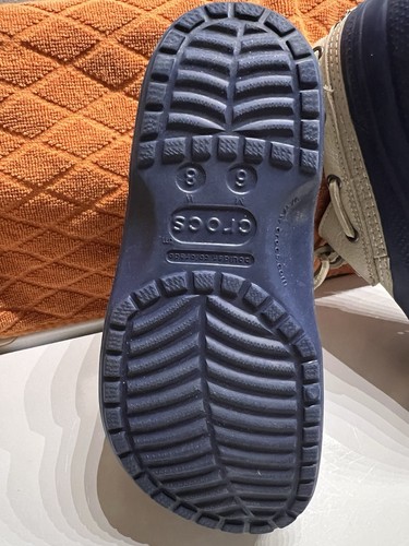 RARE Leather Blue Crocs Islander Pitcrew Sport Boat Shoe Unisex - photo 2