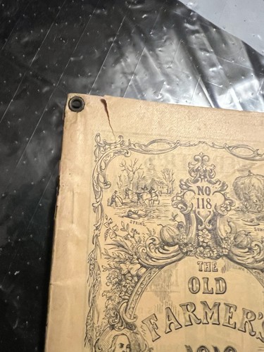 No 117 Antique 1910 The Old Farmer’s Almanac Rivet Corner - photo 2