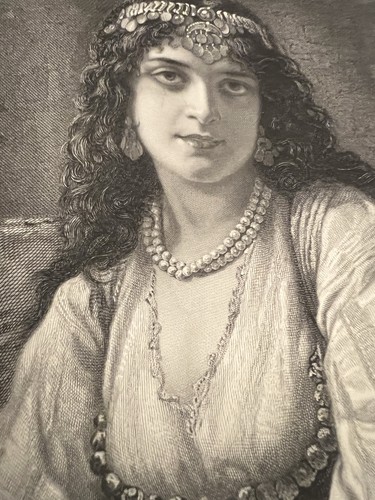 Antique Pretty Steel Engraving By Herbert K. Bourne The SYREN - photo 3