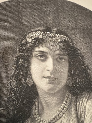 Antique Pretty Steel Engraving By Herbert K. Bourne The SYREN - photo 5