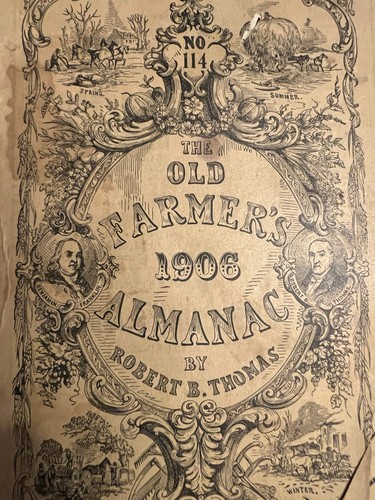 Antique 1906 No 114 The Old Farmers Almanac