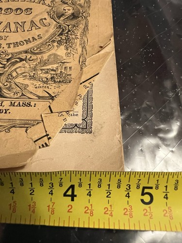 Antique 1906 No 114 The Old Farmers Almanac - photo 3